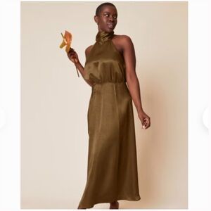 Whimsey and Row silk dress with high neck